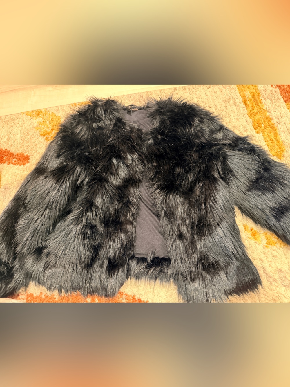 Women’s Faux Fur Jacket in Black
